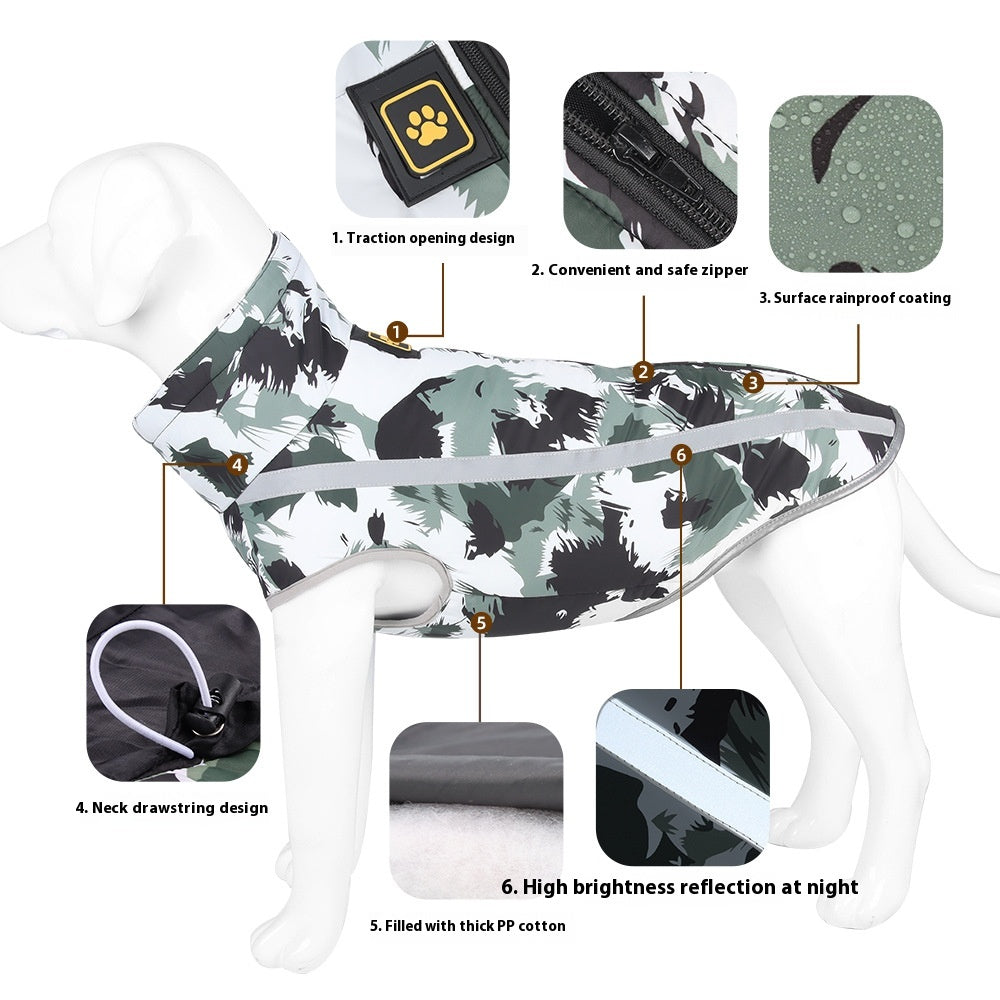 Reflective Warm Thick Dog Shell Jacket