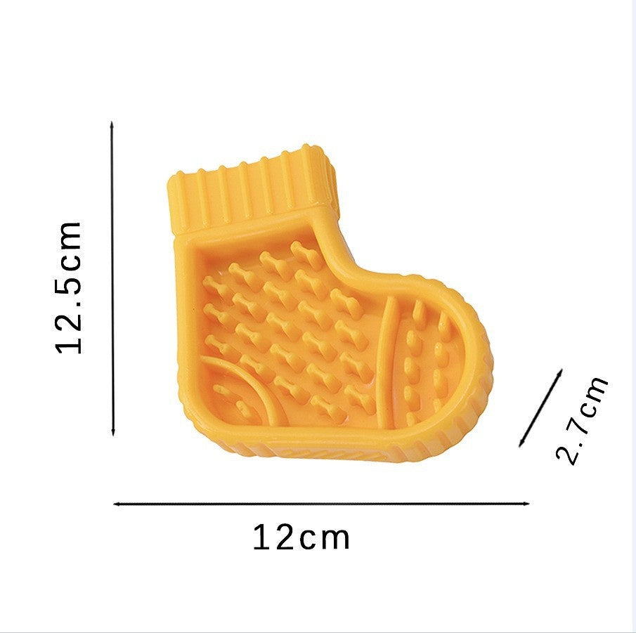 Dog Toy Treat-Dispensing Chew Stick Durable Rubber Toy