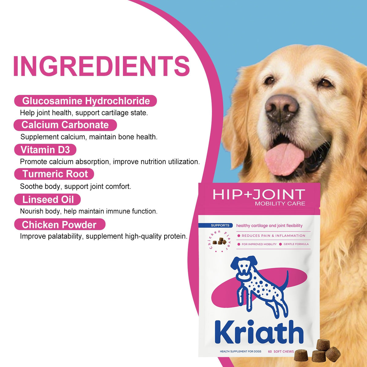 Daily Chewable Nutritional Tablets For Dogs