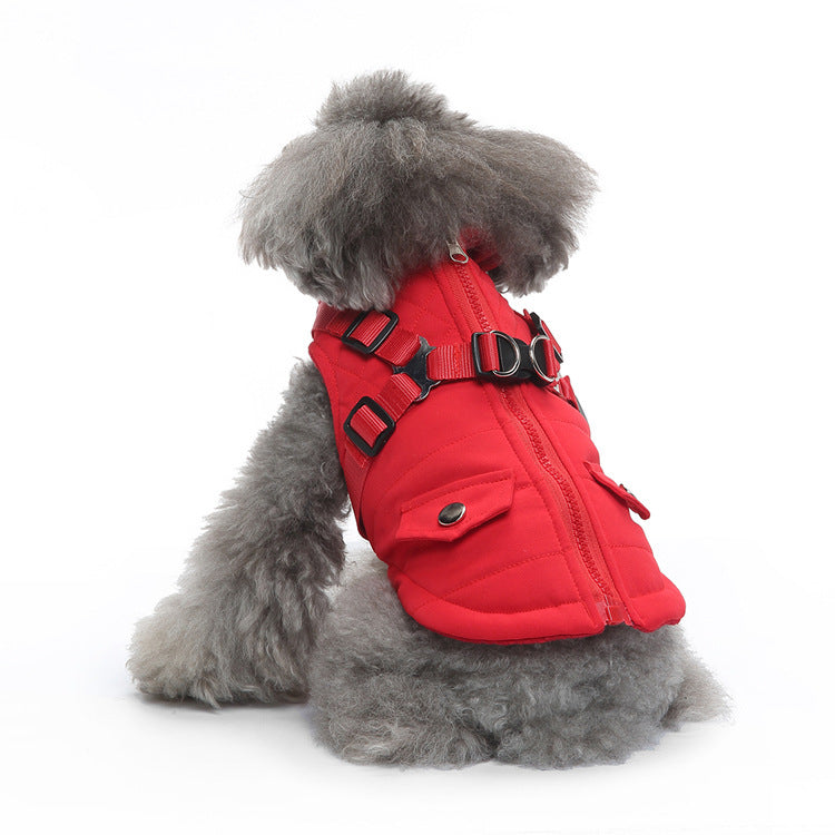 Dog Chest Back Zipper