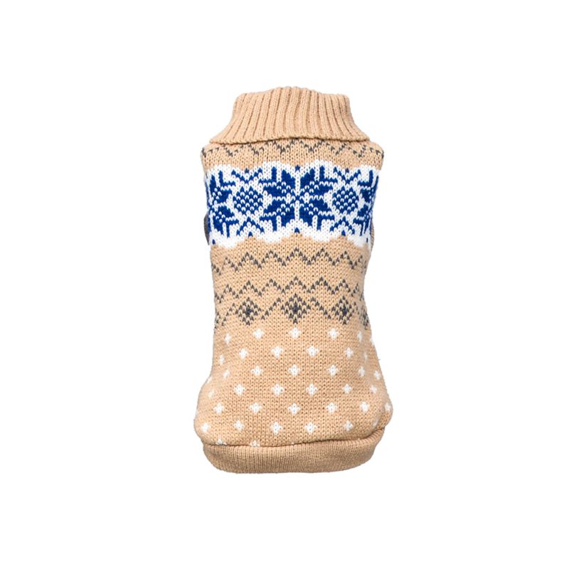 Autumn And Winter Warm Stretch Snowflake Pet Sweater