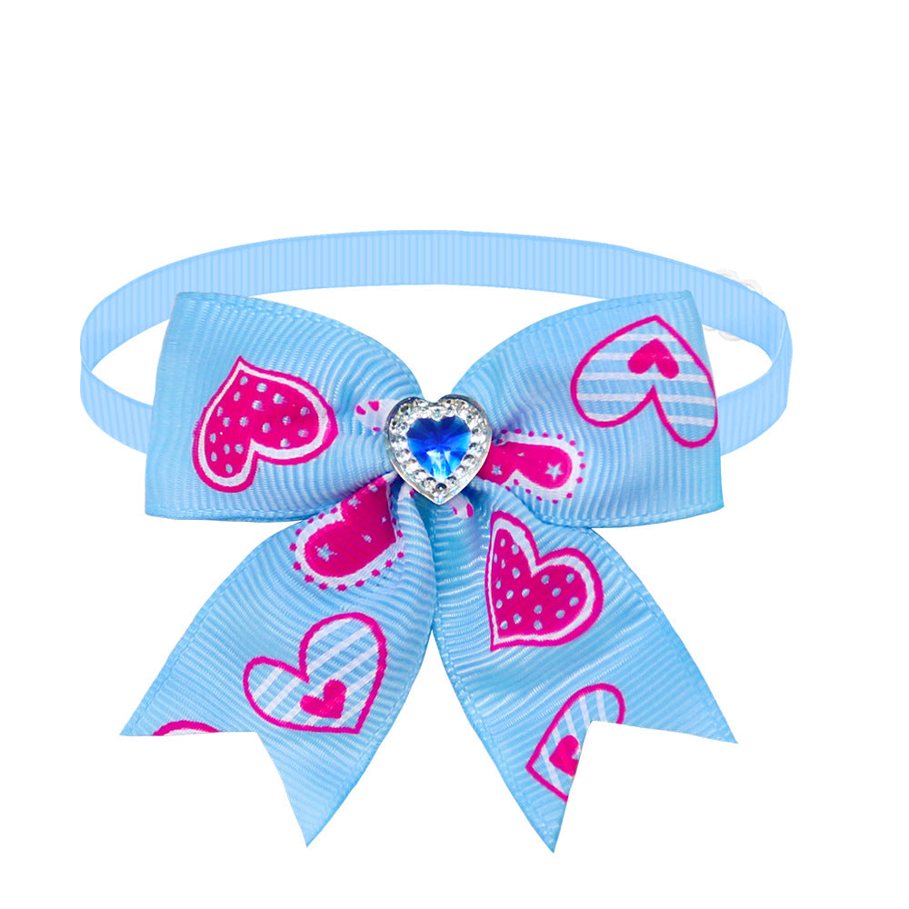 Diamond Bow Tie Dog Accessory