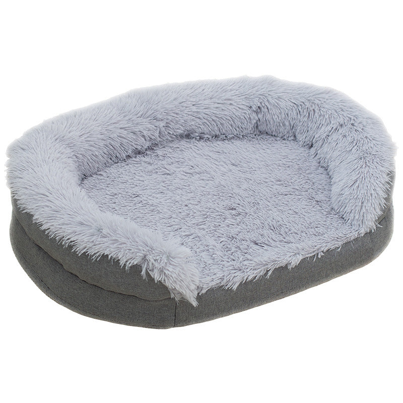 Winter Warm Pet Plush Large Kennel