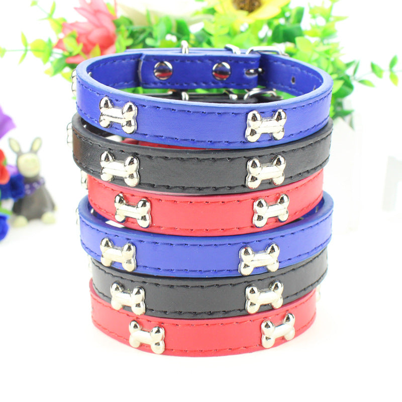 Adjustable PU Pet Neck Collar