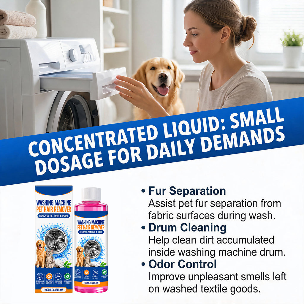 Washing Machine Pet Hair Cleaning Solution