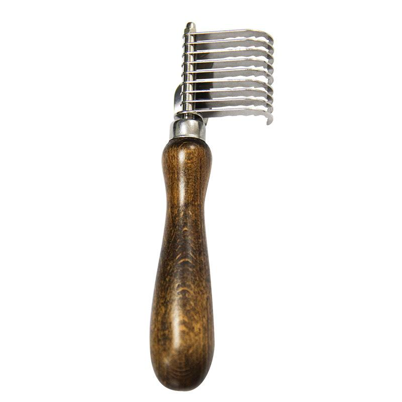 Walnut Knot Pet Comb