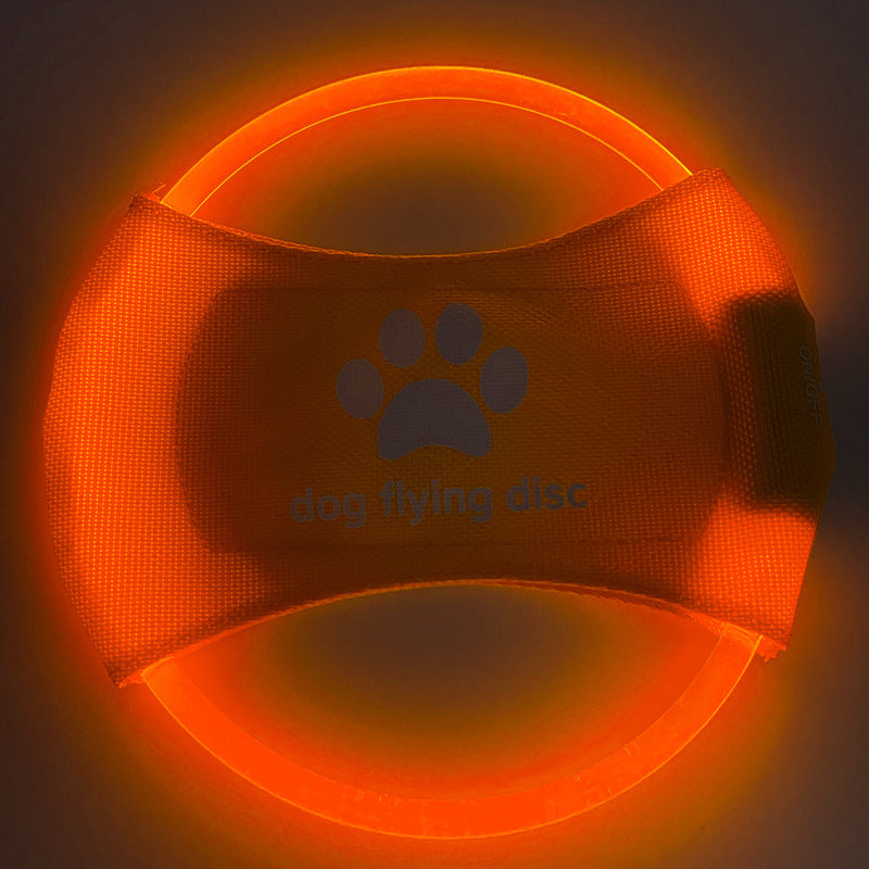 Dog Flying Discs Light Glowing Led Luminoustrainning Interactive Toys Game Flying Discs Dog Toy Pet Dog Accessories