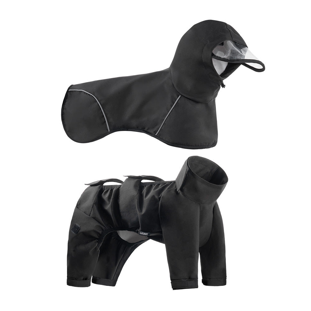 Full-Covering Hooded Dog Raincoat