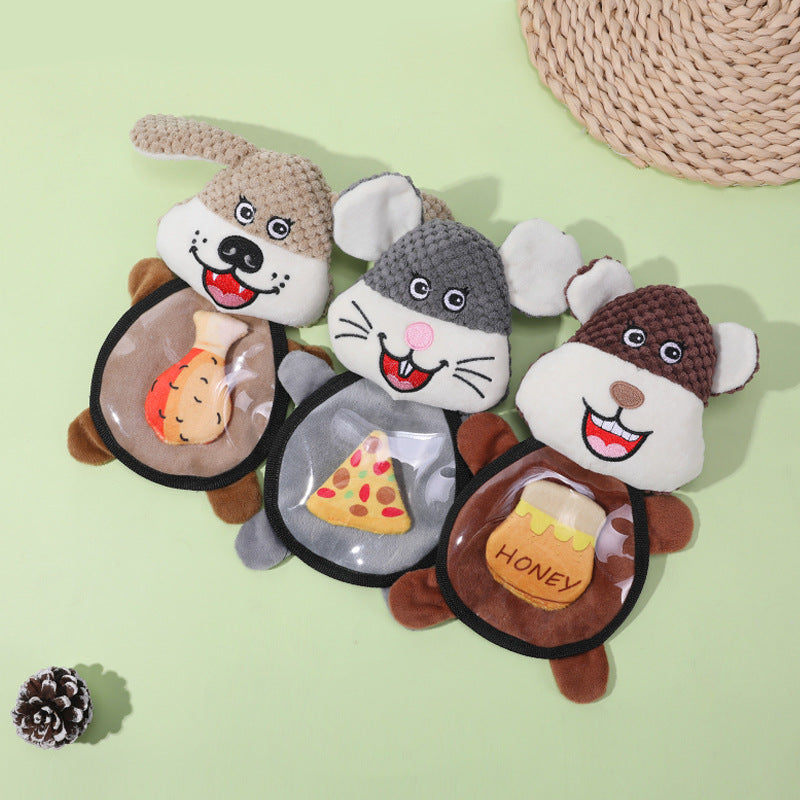 Plush Talking Mouse Dog Toy