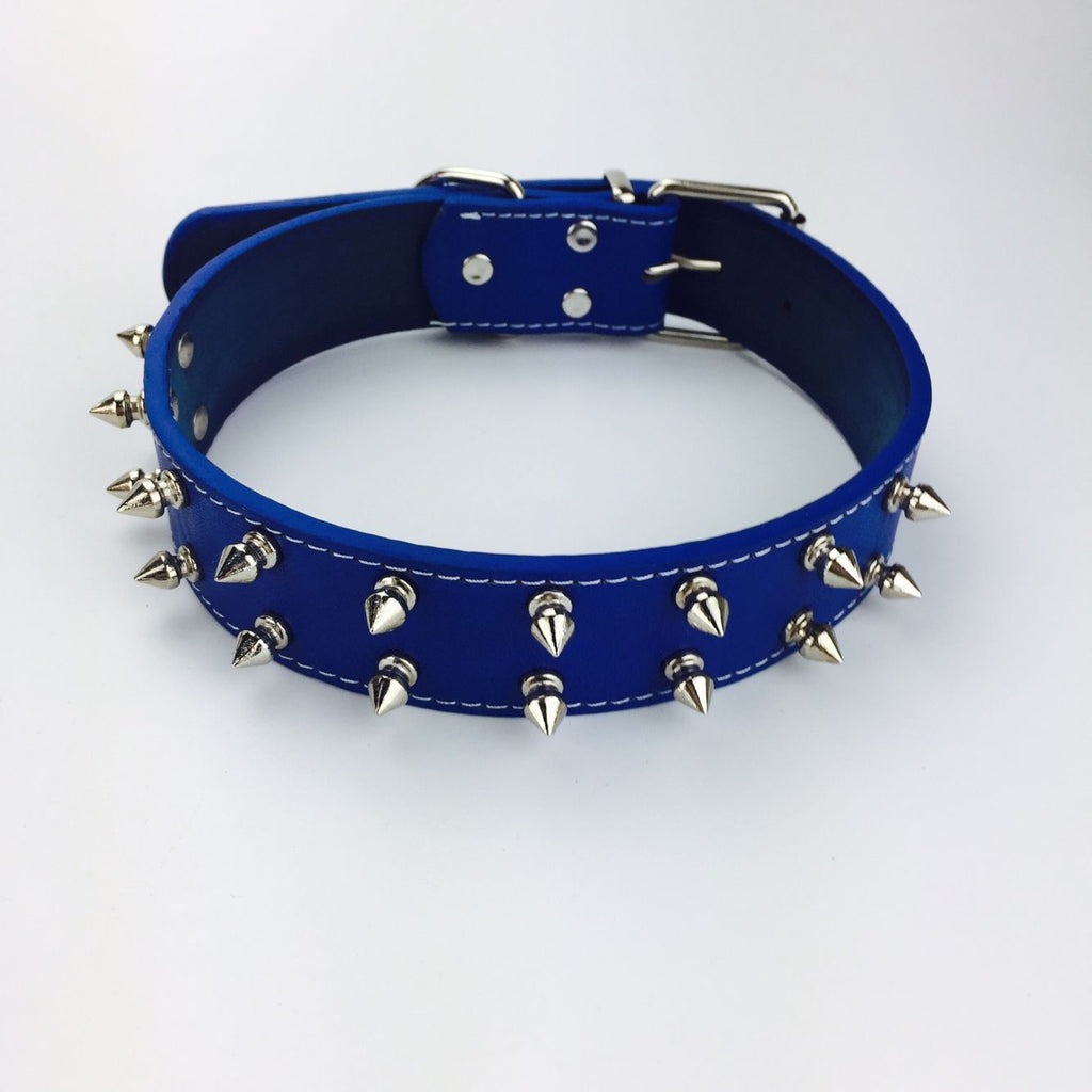 Pet Dog Fashion Simple Solid Color Rivet Collar