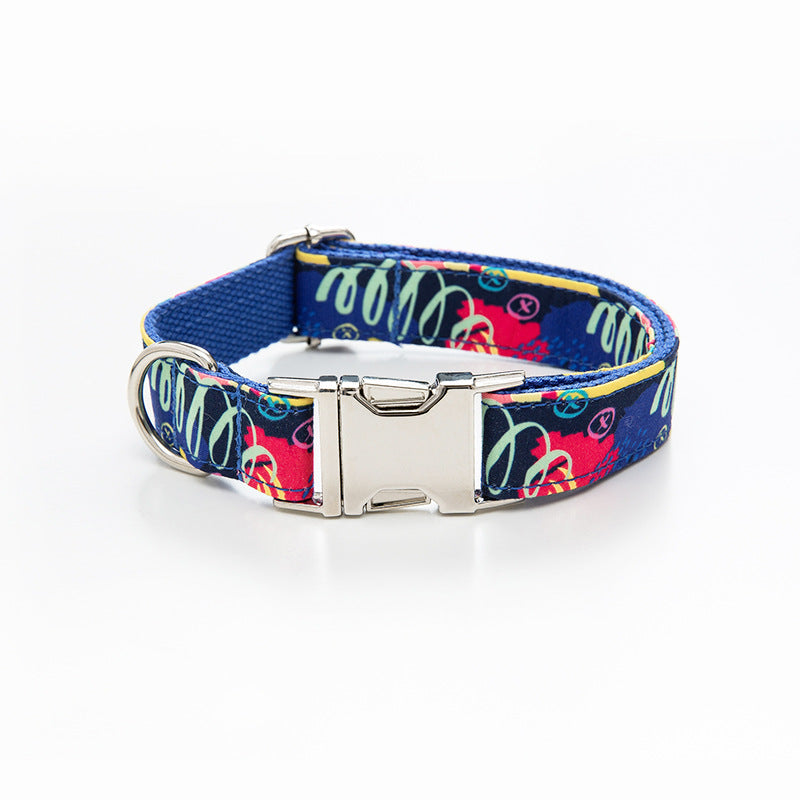Graffiti Pet Collar Leash Set