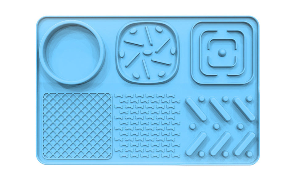 Silicone Dog Slow Food Mat with Sucker