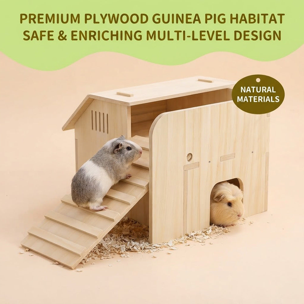 Pet Climbing Ladder Wooden House