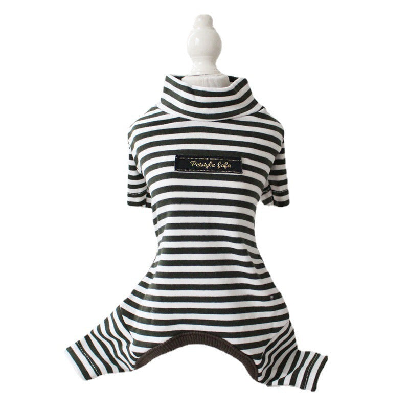 Cotton Eight-Color Striped Dog Leggings