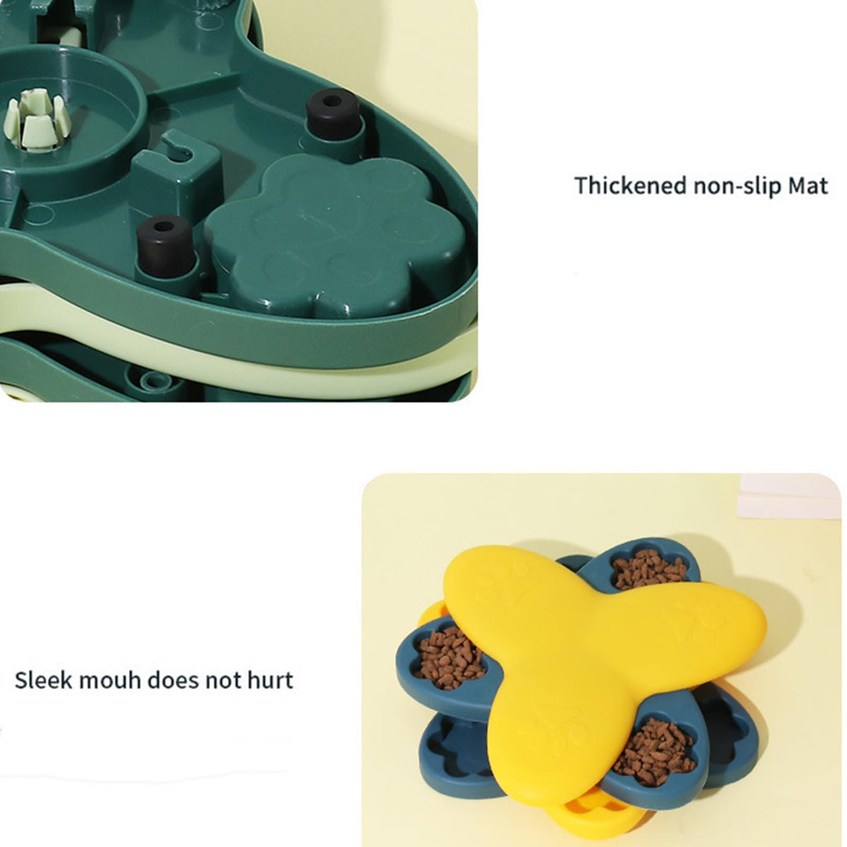 Rotating Slow Feeder Dog Puzzle Bowl