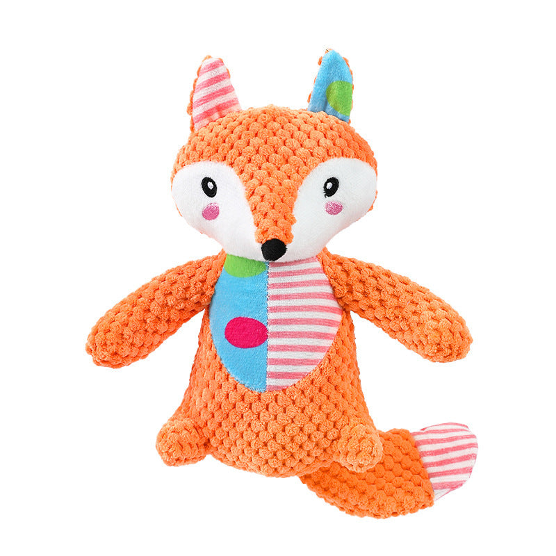 Interactive Squeaky Plush Dog Chew Toy