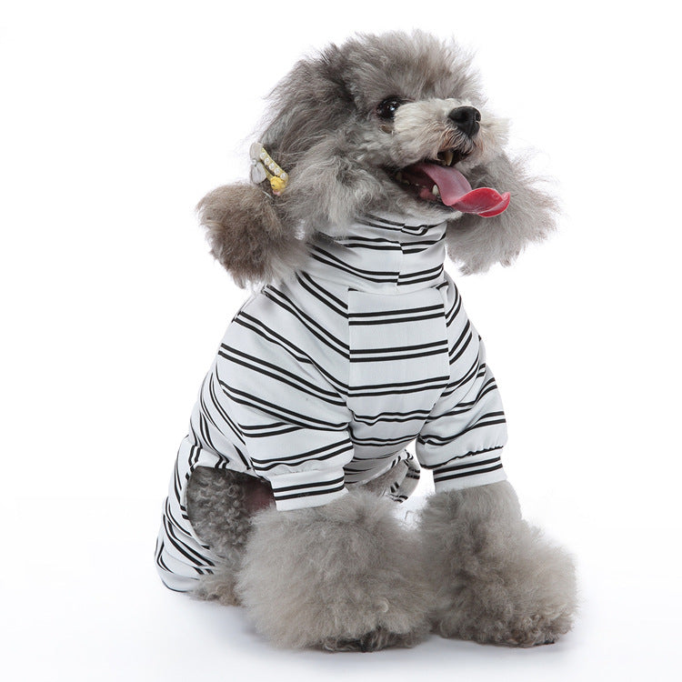 Thin Striped Summer Dog Pajamas