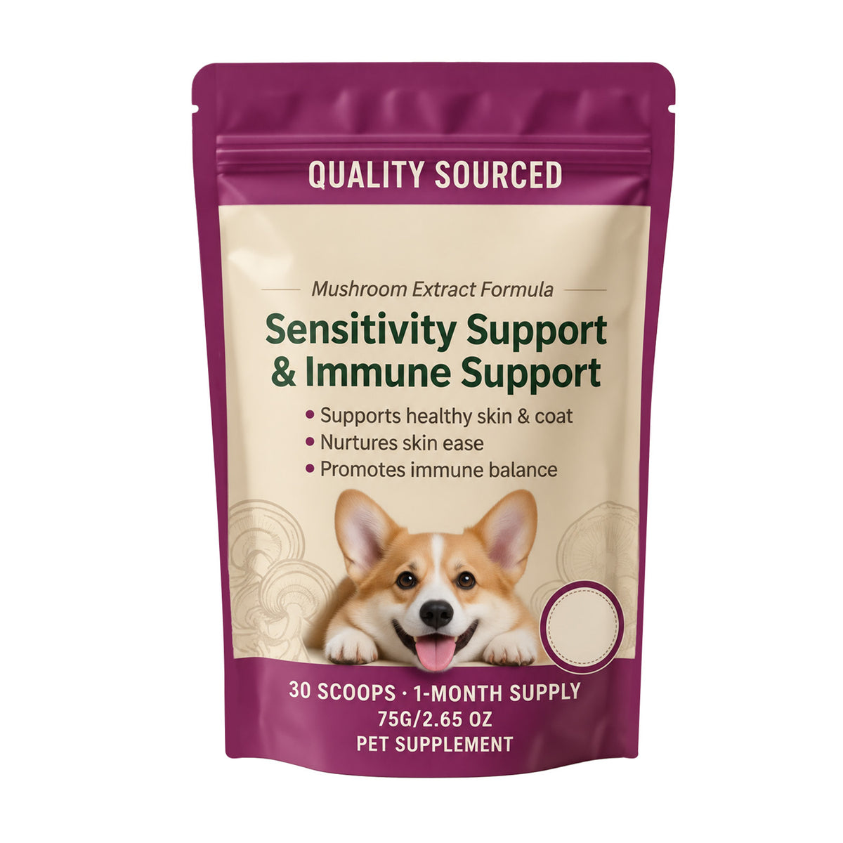 Dog Mushroom Supplement Powder