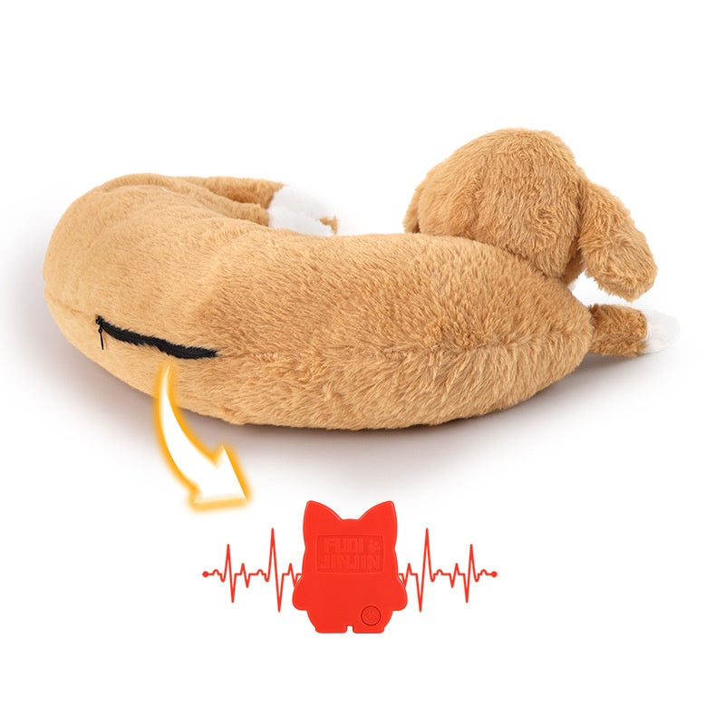 Cute Lamb, Puppy, And Kitty Sleeping Hugging Pillow