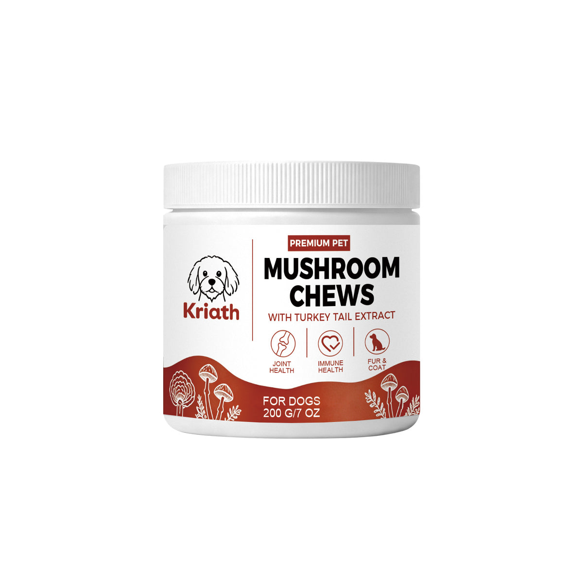 Mushroom Chewable Tablets For Dogs
