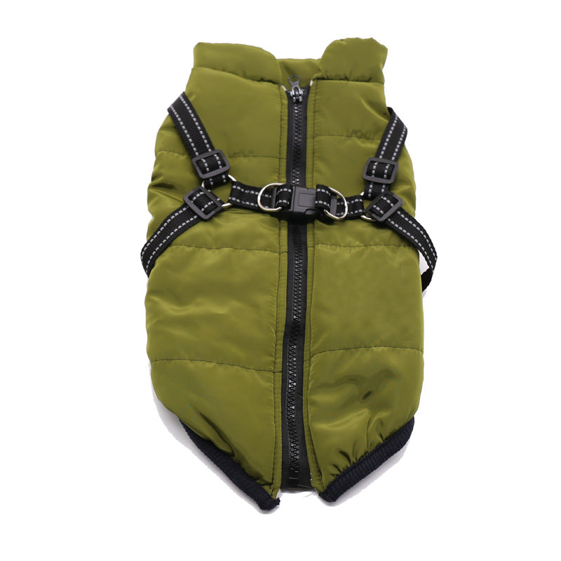 Winter Dog Cotton Chest and Back Vest