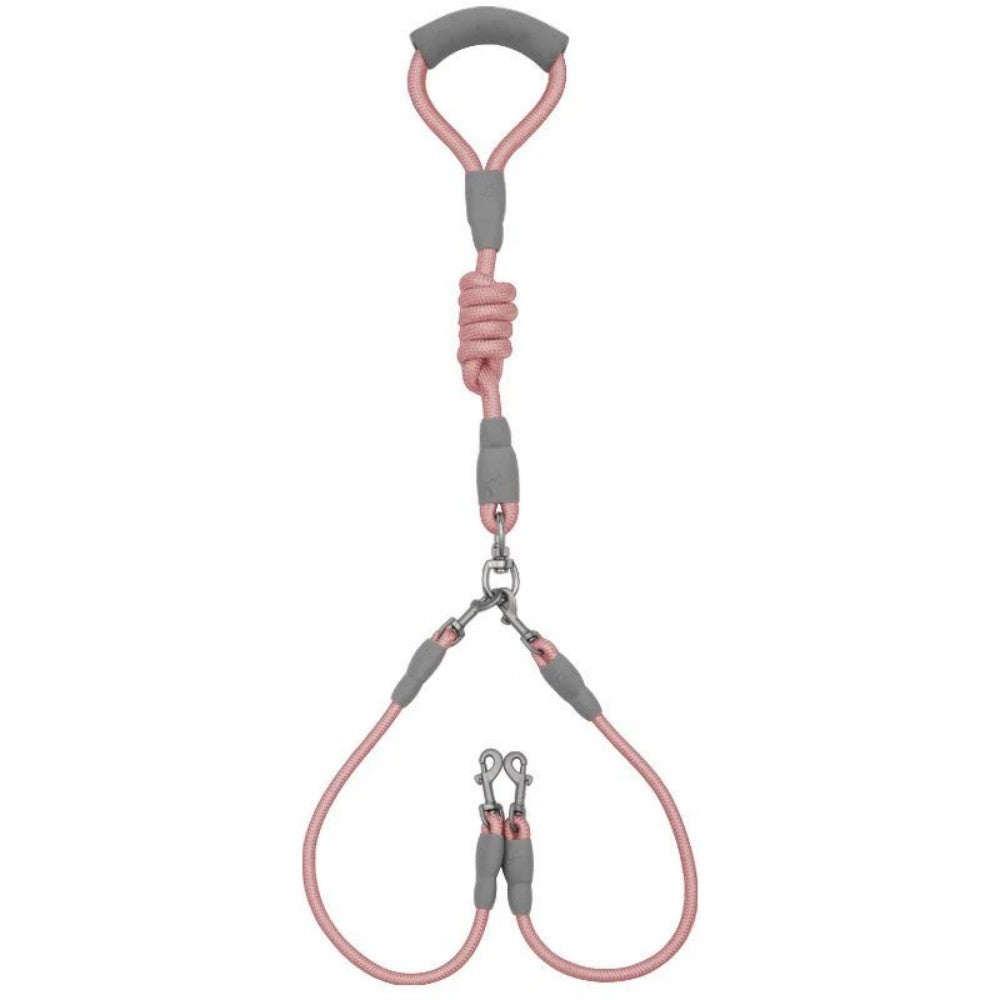Double Dog Leash For 2 Dogs Nylon Rope Dual Leash For Small Medium Dogs With Soft Foam Handle Pet Leash Double Free