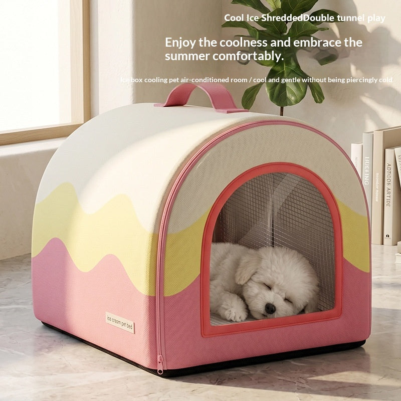 Portable Cooling Dog Bed All-Season Universal Use