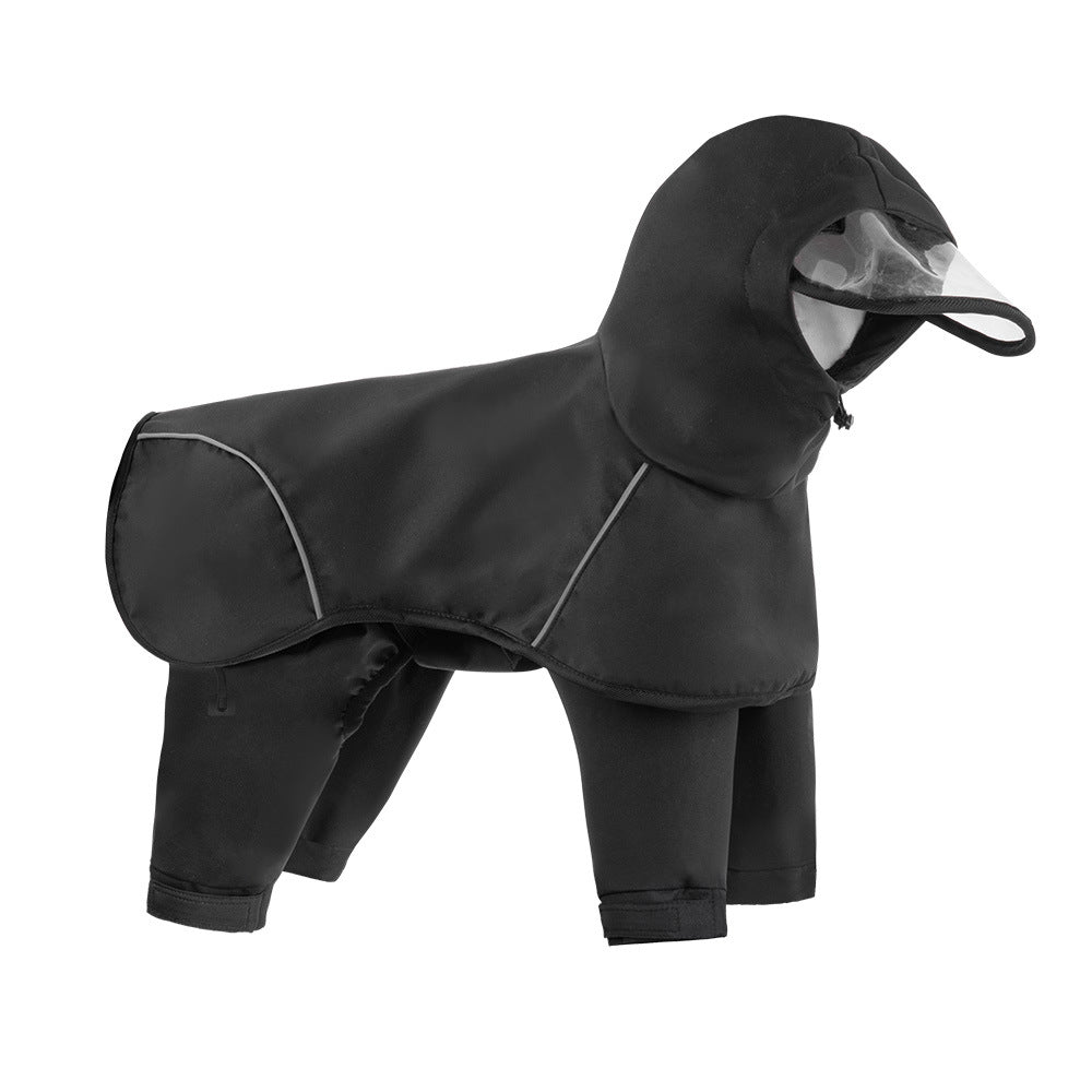 Full-Covering Hooded Dog Raincoat