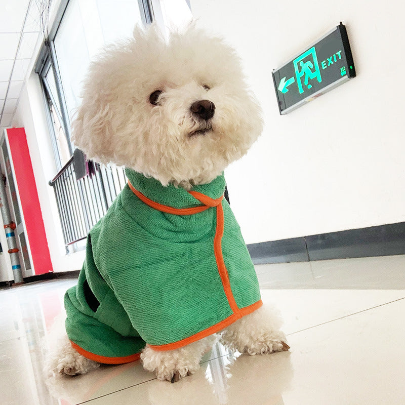 Adjustable Fast Drying Dog Bathrobe Towel