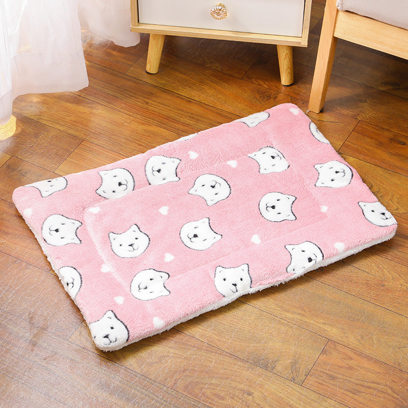 Thick Blanket Pet Bed Warm Sleeping Mat For Pets