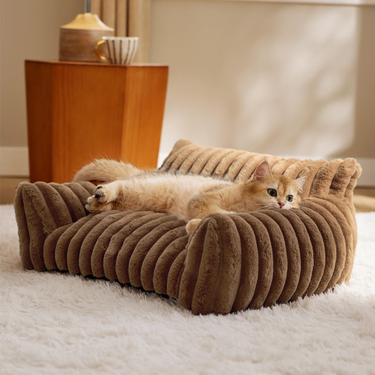 Four-Season Warm Plush Pet Bed