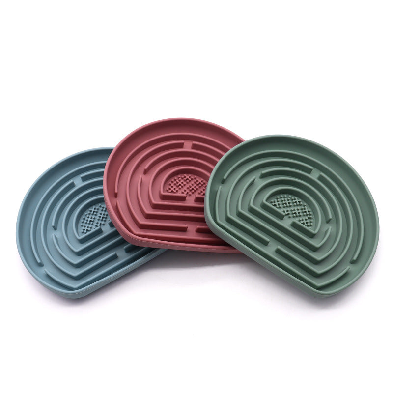 Slow Food Anti-Choke Silicone With Suction Cup Pet Food Basin