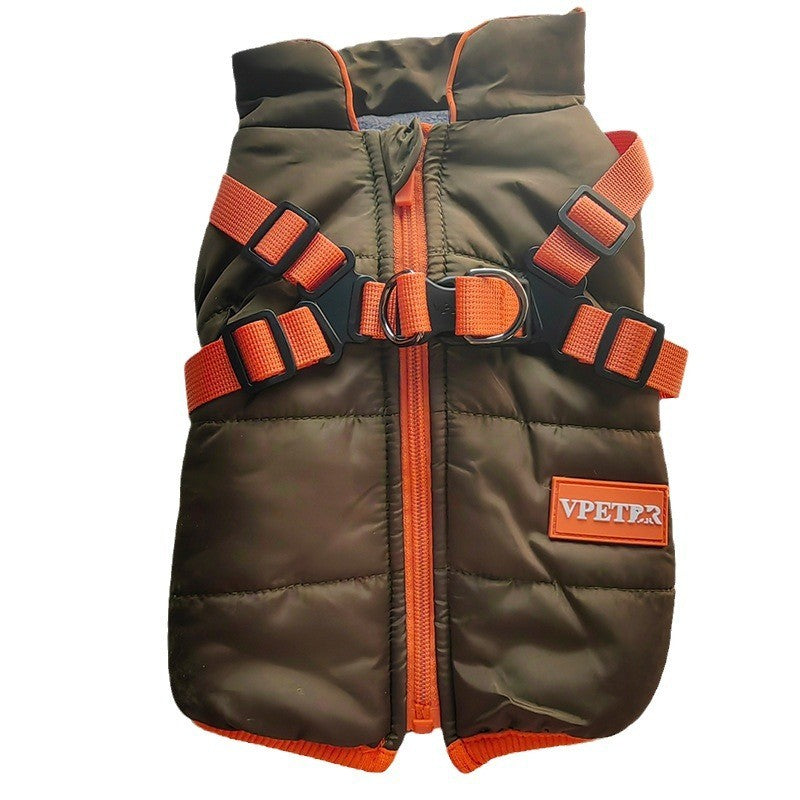Fleece-Lined Two-Legged Dog Ski Suit