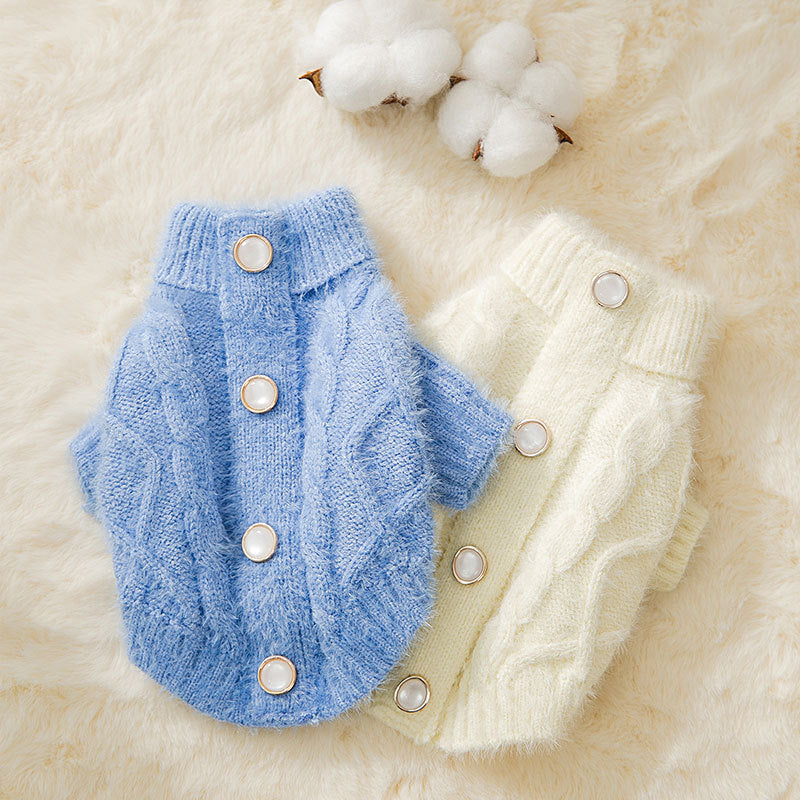 Knit Sweater Kitty Autumn And Winter Warm Two-Legged Clothes