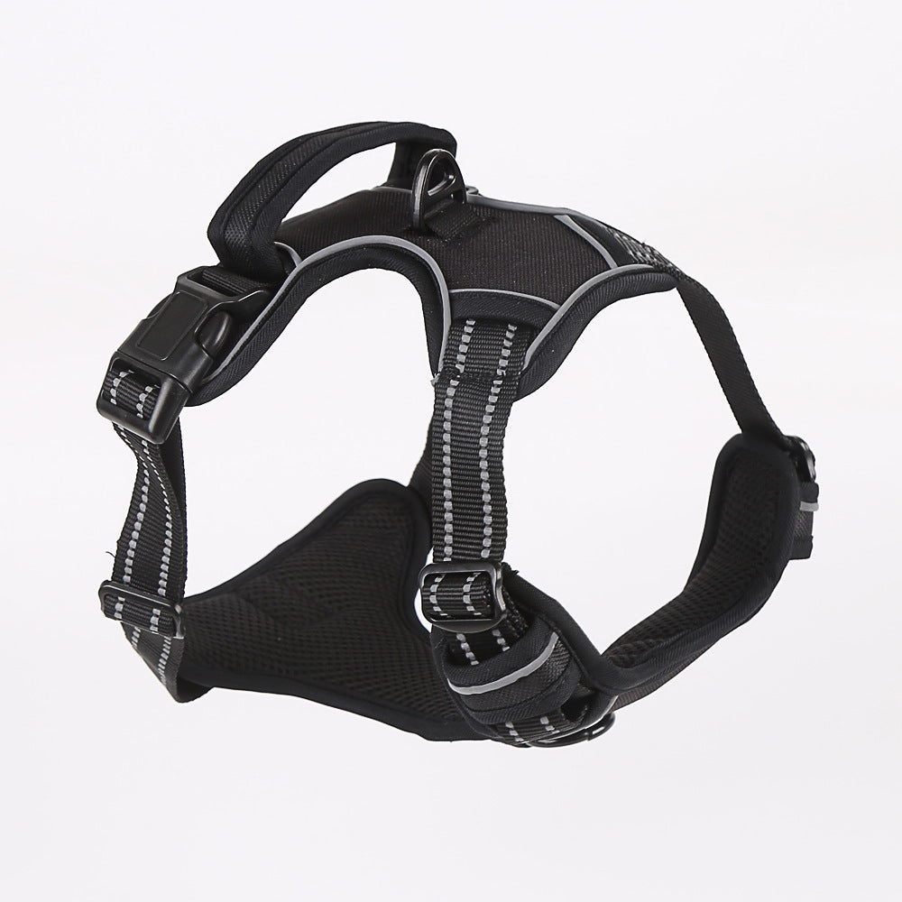 Universal Reflective Vest-Style Dog Leash Chest Back