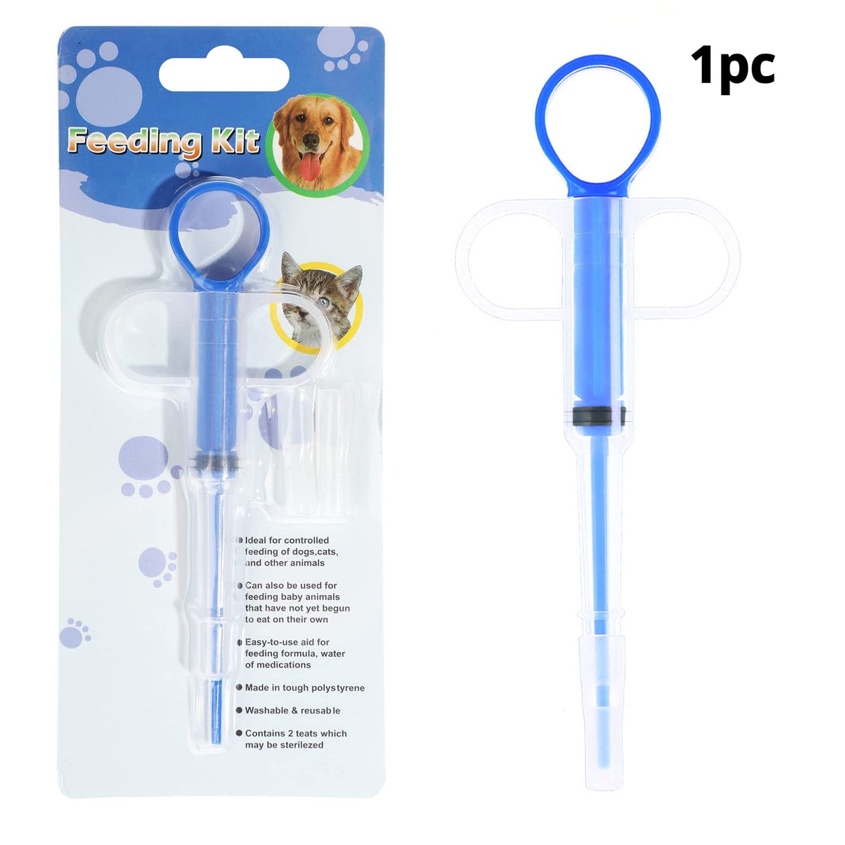 Pet Medication Dispenser Push-Type Syringe Injector
