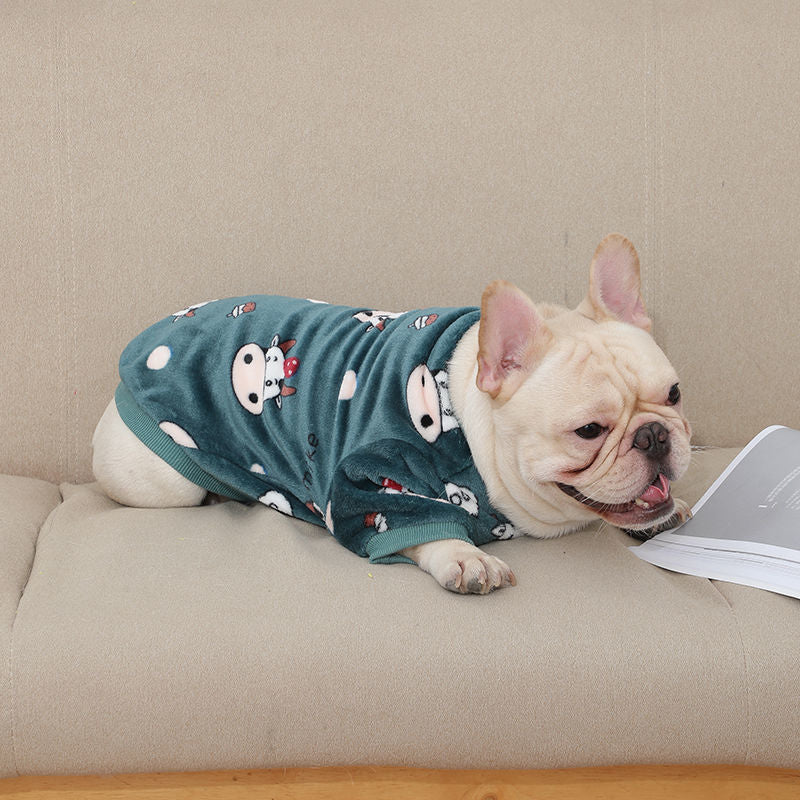 Fashion French Plush Dog Pajamas
