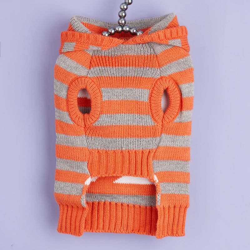 Halloween Knitted Hooded Pet Sweater