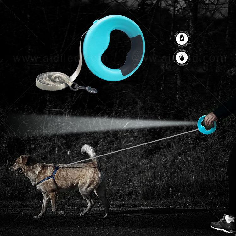 LED Automatic Retractable Dog Leash